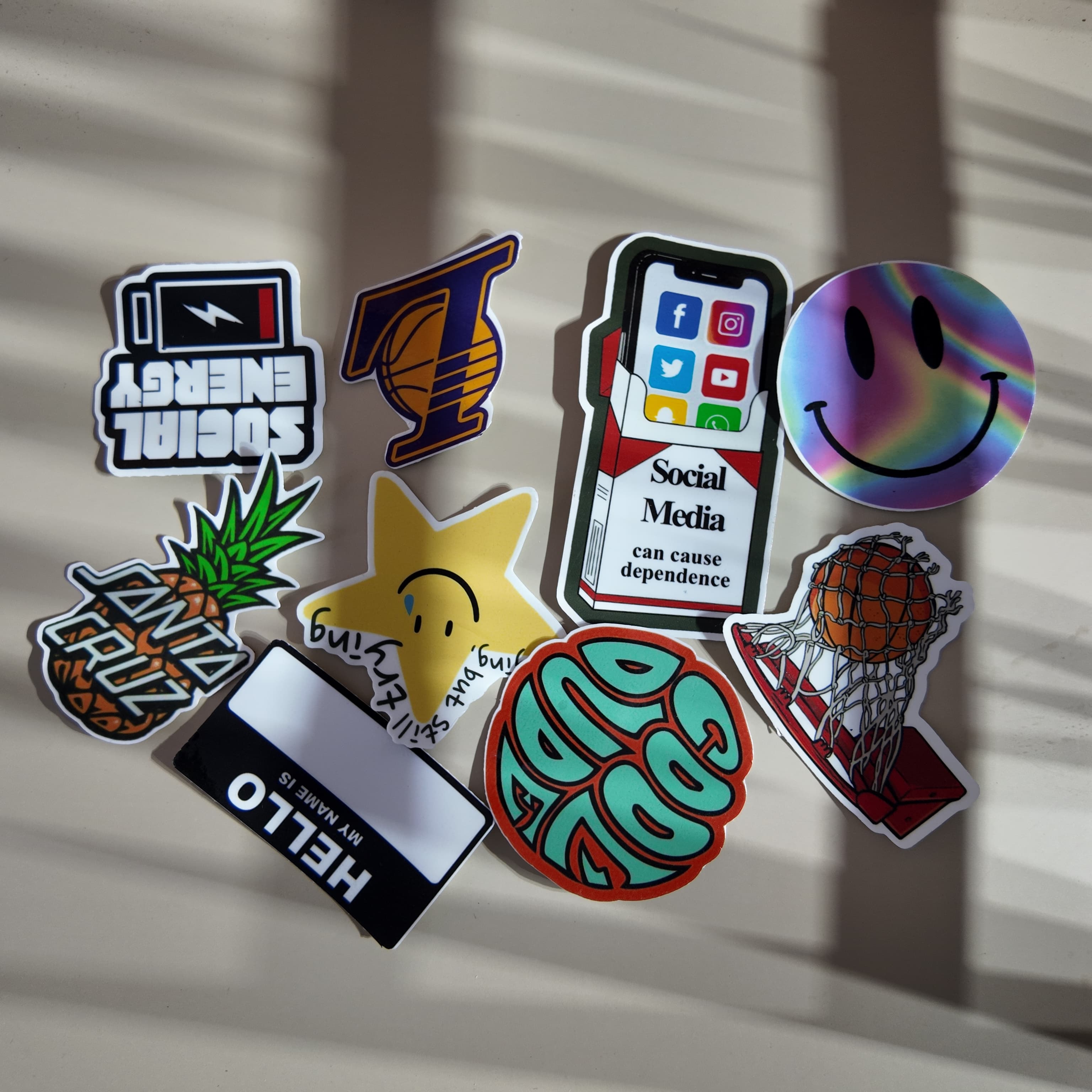 Cool vibes sticker set